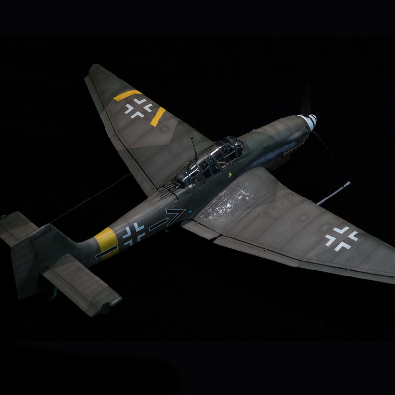 小号手拼装军事飞机模型航模战斗机132德国ju87r俯冲轰炸机03216