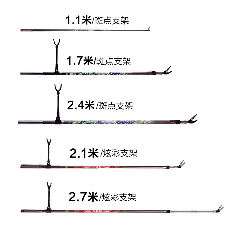 Tab鱼竿支架钓箱杆架 钓鱼炮台支架碳素架杆超硬台钓竿竿架2.7米产品展示图3