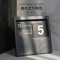Desk decoration ins Wind calendar date Brand room layout bedside table ornaments creative photo props decoration