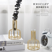 Nordic ins vase glass transparent small diameter decoration decoration living room table flower arrangement creative decoration small