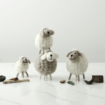 Nordic style sheep Net Red Room small ornaments ins creative cute decorations girl heart desktop furnishings