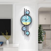Ya Ke Li living room clock simple modern silent wall clock light luxury decorative clock fashion art European quartz clock