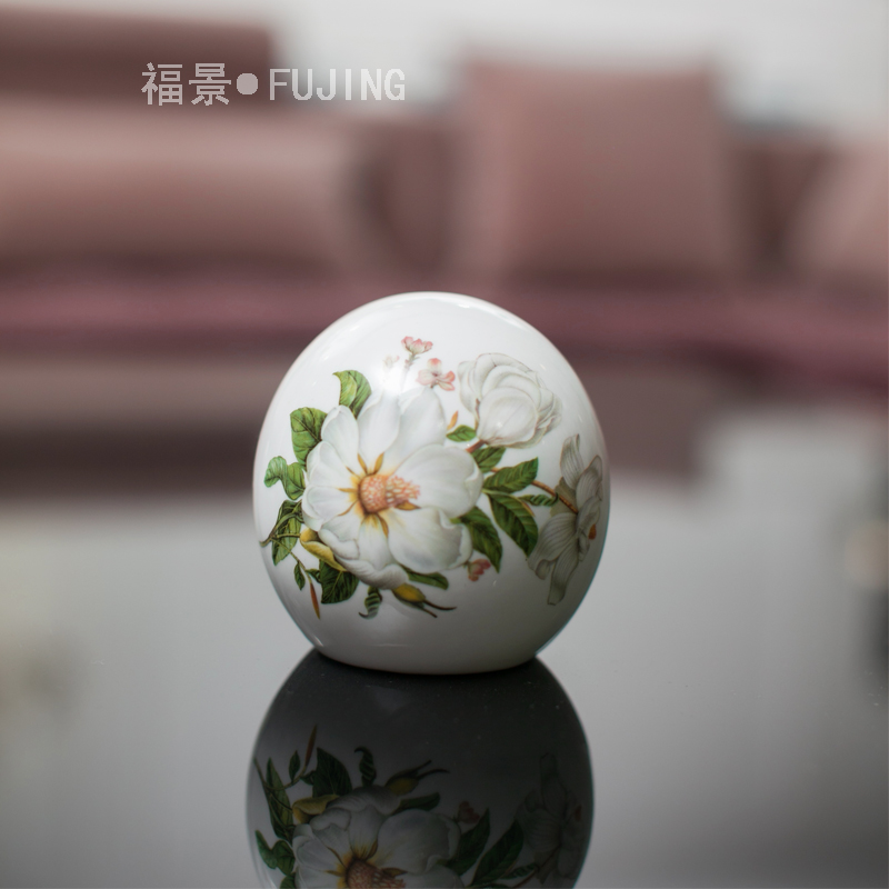 Handicraft ashtray move rural small ceramic creative fashion living room office furnishing articles customized gifts