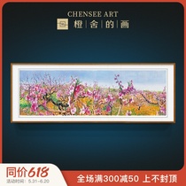 Week Spring Bud Limited Signature Prints Art Oil Painting Restaurant Living-room High-end Atmosphere Hang Painting Brief Beauty Sofa Background Wall