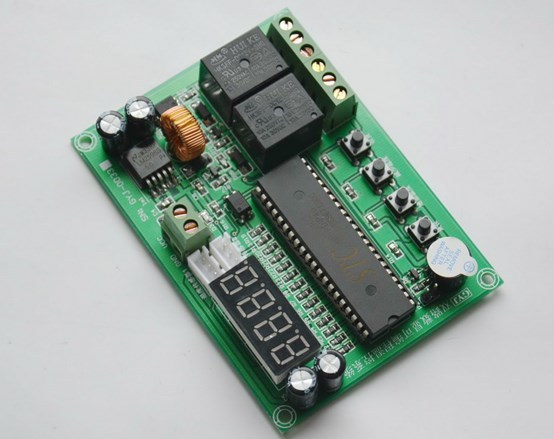 ds18b20双路温度可编程控制模块数显温度控制模块(pcb空板)