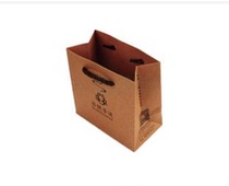 Simple atmosphere fashion tote bag solid color kraft paper bag environmental protection packaging bag gift box gift bag