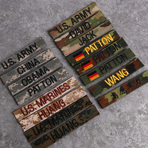 American ACU uniform logo CP embroidery military seed strip chest strip desert digital German spot name strip custom velcro