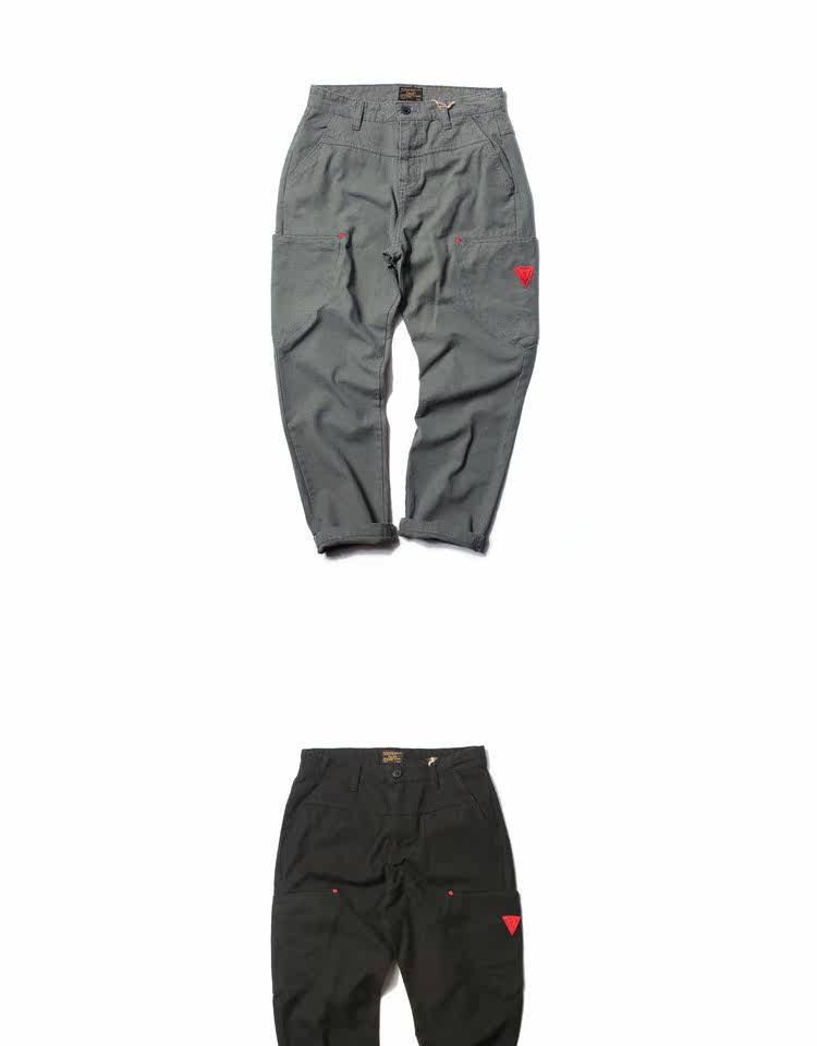 czk021 款菊花眼套结休闲裤 { p85 }