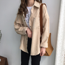 Light core suede shirt woman 2020 new autumn and Korean version easy for students with long sleeves shirt jacket blouses