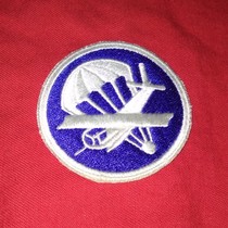 WWII US military air drop hat emblems left with white cutting edge Hollywood brothers even TV series with props