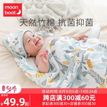 Newborn hug quilt Newborn baby quilt Spring and autumn bamboo cotton yarn cloth single wrap baby cloth Summer thin swaddling towel