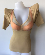 Purple 9916 seamless corset body short sleeve tube chest abdomen waist shaping body