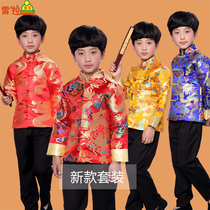 New childrens suit dress performance suit Boy Tang dress top pants performance clothing spring and autumn winter