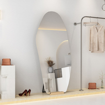 Modern clothing store fitting mirror thin ultra-white full-length mirror Shaped floor-to-ceiling mirror Net red mirror Household wall-mounted full-length mirror