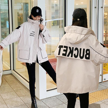 Pregnant womens winter suit suit down jacket fashion jacket womens long cotton-padded jacket foreign-style padded jacket autumn and winter