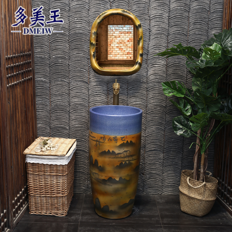 King beautiful ceramic column type restoring ancient ways the lavatory archaize is suing hand washing basin bashu others column column of the home stay facility