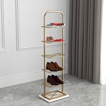 Simple marble shoe cabinet into the door home narrow indoor beautiful economical small shoe shelf multi-layer storage artifact