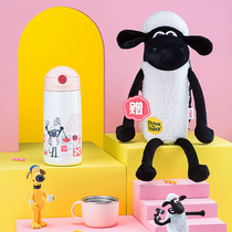 Fuguang Childrens insulated cup with straw men and women to carry intelligent 55-degree water cup elementary school childrens kettle kindergarten