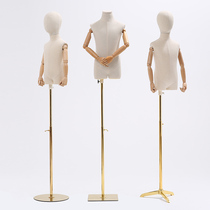 Leading children's model props half-body children's clothing display stand men's and women's children's clothing model window model thin version