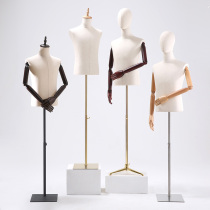 Model props men's bust table model high-end clothing store full-body suit dress men's display stand dummy model