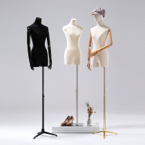 Korean version of small chest model props female bust table clothing store window display stand with collarbone full body women's models