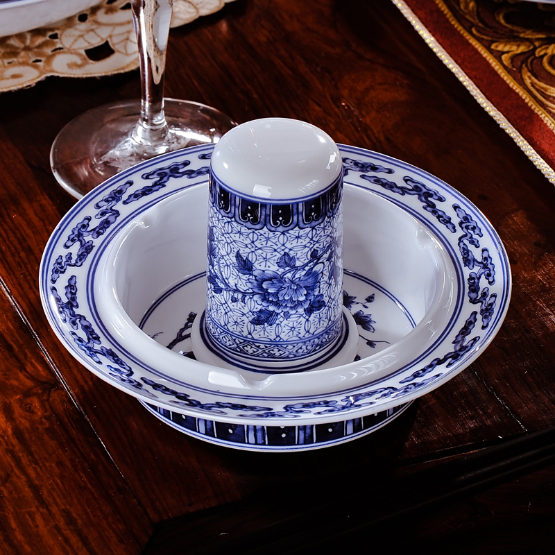 Red xin 58 head of archaize of jingdezhen blue and white ipads China tableware celadon creative elegant tableware tableware