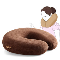 Love boat Check neck U-shaped pillow Cervical spine pillow Memory cotton nap pillow U-shaped pillow Travel U-shaped pillow Lunch break pillow