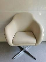 Fashion bow chair lift pu leather exhibition chair fixed armrest flannel chair reception chair front desk black chair conference chair