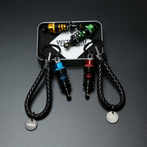 Car trend modification shock absorber key chain aluminum alloy metal key chain pendant men and women models personalized gift decoration