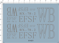Up to model RX-78-2 Yuanzu up to (WB EFSF) universal logo special water sticker (61421)