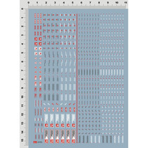 (EVO) MG 1: 100 NC05C-01 HIQ style (warning system) Special water sticker (red gray)