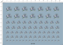 Up to Model White Rosaceae (Capital Defense Brigade) General logo dedicated water sticker (62108)