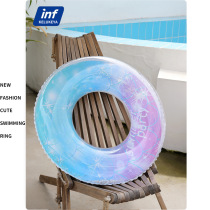 Colorful starry sky parent-child swimming circle thickened adult underarm circle male and female sequin swimming ring lifebuoy adult and child