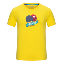 Multi-color table tennis suit T-shirt cotton cotton cotton short-sleeved spring and summer training wear casual wear sportswear top match suit