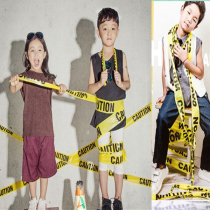 No glue English letters Yellow adhesive tapes Wedding Dress Photography Photo-Photo Creative Props New Children Themed Props