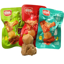 Douqi quail egg dried bean bean curd hand torn vegetarian meat dried bean bean curd spicy spiced quail egg dried tofu small package snack