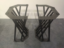 New X-shaped Wrought iron table leg bracket Solid wood large board matching bracket Office desk legs table table legs metal table frame