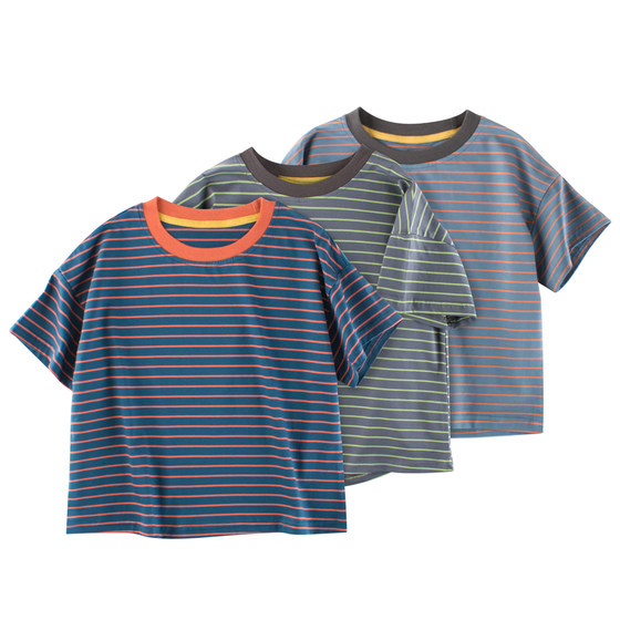GRrr boy striped short-sleeved T-shirt for summer children's clothing new Korean version of half-sleeved children's tops baby clothes trendy
GRrr boy striped short-sleeved T-shirt for summer children's clothing new Korean version of half-sleeved children's tops baby clothes trendy