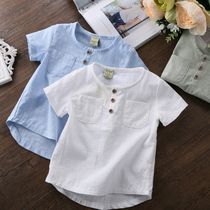 Boys short-sleeved T-shirt childrens clothing 2020 Summer baby cotton casual T-shirt children Korean tide coat base shirt