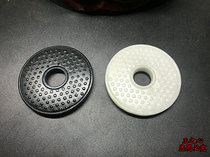 Natural Lantian Jade Ink jade dark green jade Two antique jade Bi DIY handmade accessories accessories