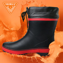 Jolly Walk very good rain shoes mens non-slip mens short tube rainy day wear waterproof non-slip rubber shoes rain boots