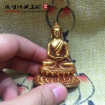 Fate Buddha with Tibetan Buddhist supplies Nepal craft tantric bronze Buddha statue 5cm Amitabha