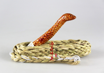 Haixin Buddha Taoist law rope law whip Law rope Varnish law whip Wooden 5 8 feet snake head law rope