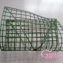 Flower arrangement grid simulation flower wall flower column hand gardening flower arrangement plastic flower sheet silk flower flower head with flower plate