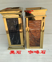 Royal titanium trash can ash bucket Four water horn seat Hotel lobby storage bucket multi-province