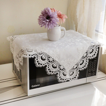 Microwave oven cover fashion cover Nordic lace fabric kitchen universal oven cover beautiful Galanz dust cover