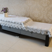 TV cabinet cover lace tea table cloth rectangular double layer TV cabinet table cloth cover cloth shoe cabinet dust cover household