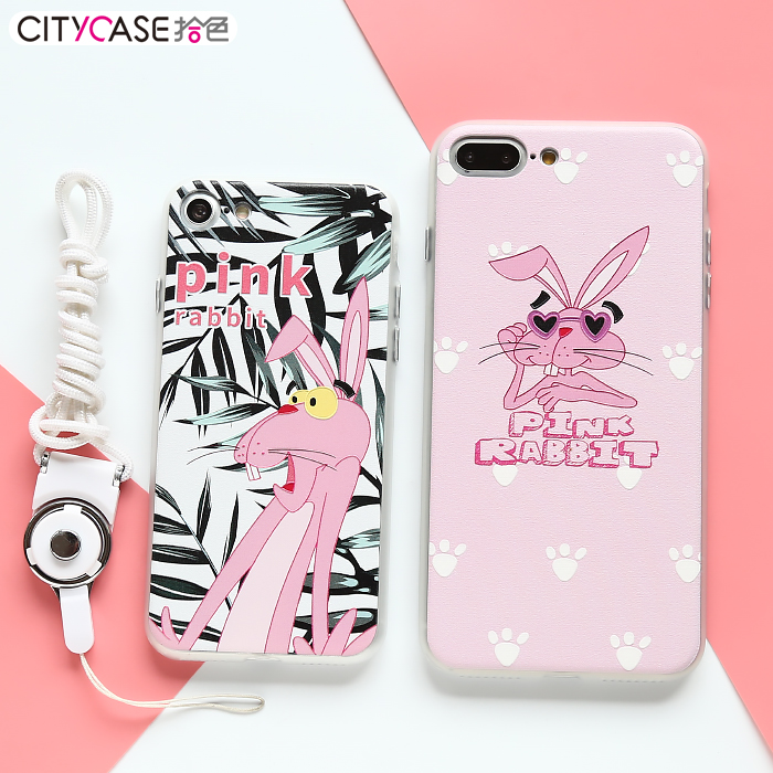 citycase 苹果7plus手机壳粉红兔新款时尚女款iphone7保护套潮牌产品展示图5