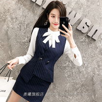 Professional wear suit female fashion autumn temperament goddess fan stewardess uniform hotel front desk beautician work clothes Winter