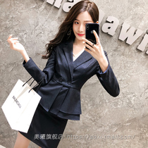 Suit suit womens autumn fashion high-end temperament goddess Fan leisure business wear womens suits formal overalls